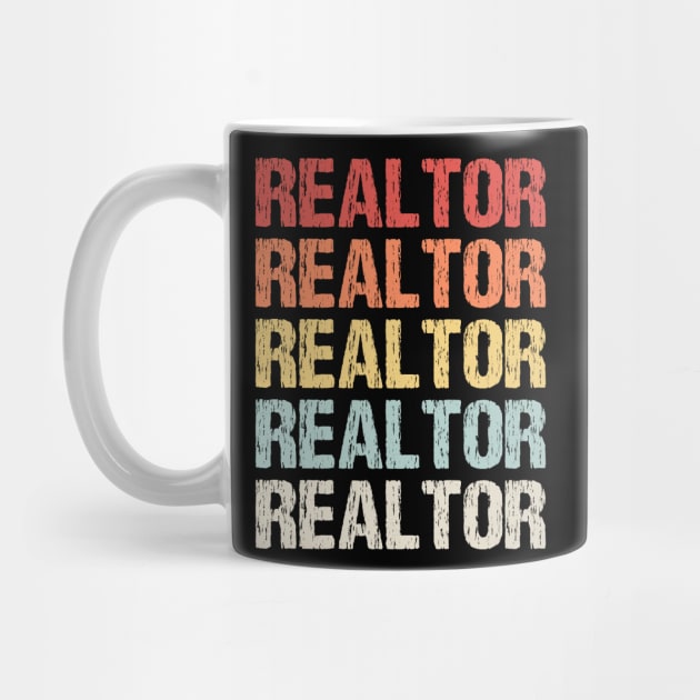 Realtor Vintage Fathers Day Gift Funny Retro Vintage by zyononzy